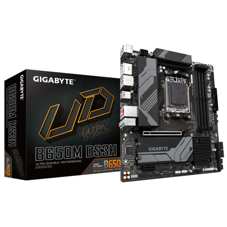 kit évolution   GIGABYTE B650M DS3H (AM5)  |  AMD Ryzen 5 7600X  |  DDR5 32 Go (2 x 16 Go) 6000 MHz (copie)