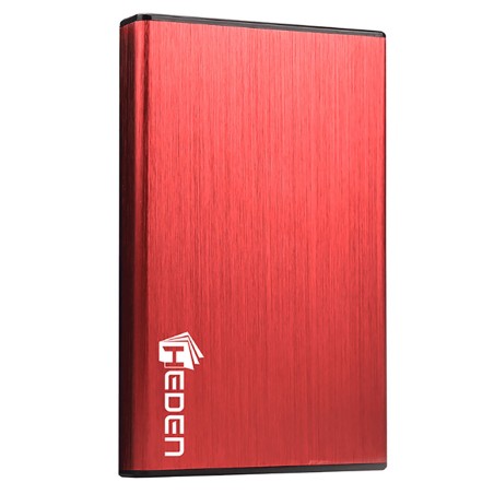 boitier externe  HEDEN BEM25MUA2CR pour HDD 2.5" SATA  (USB3.0), rouge