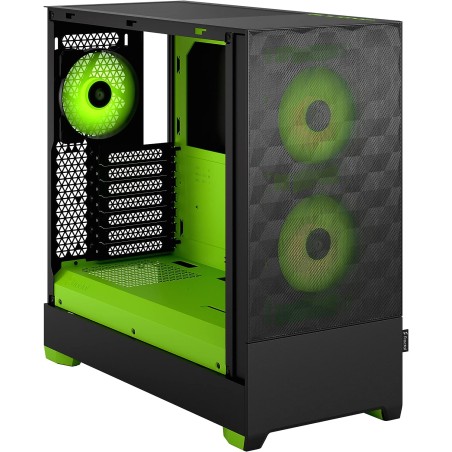 boitier FRACTAL DESIGN  Pop Air RGB TG ,   Noir vert